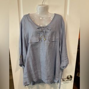 Ellen Tracy Linen Top